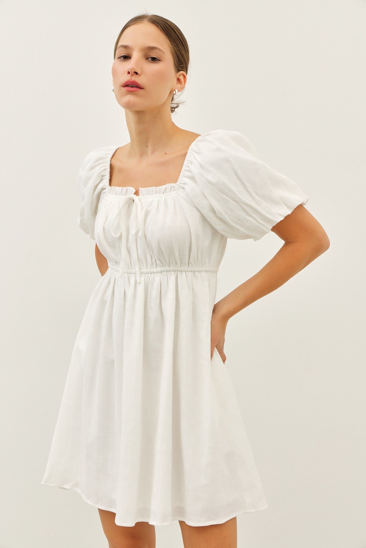elena mini dress in white Elena Mini Dress