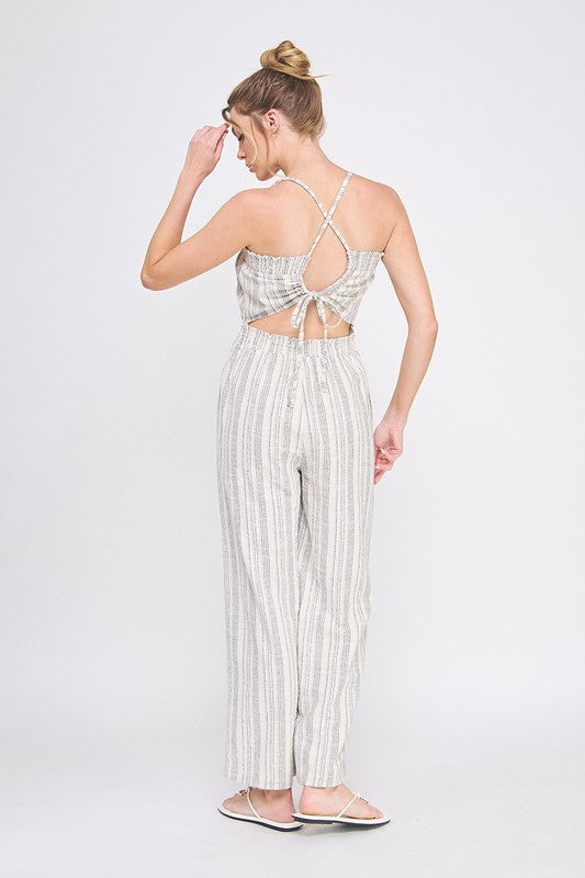 Toni Striped Jumpsuit