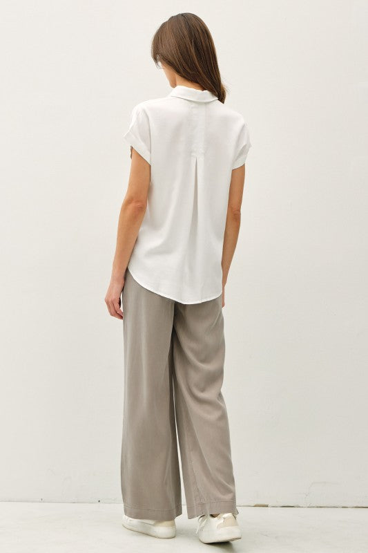 Georgie Button Top