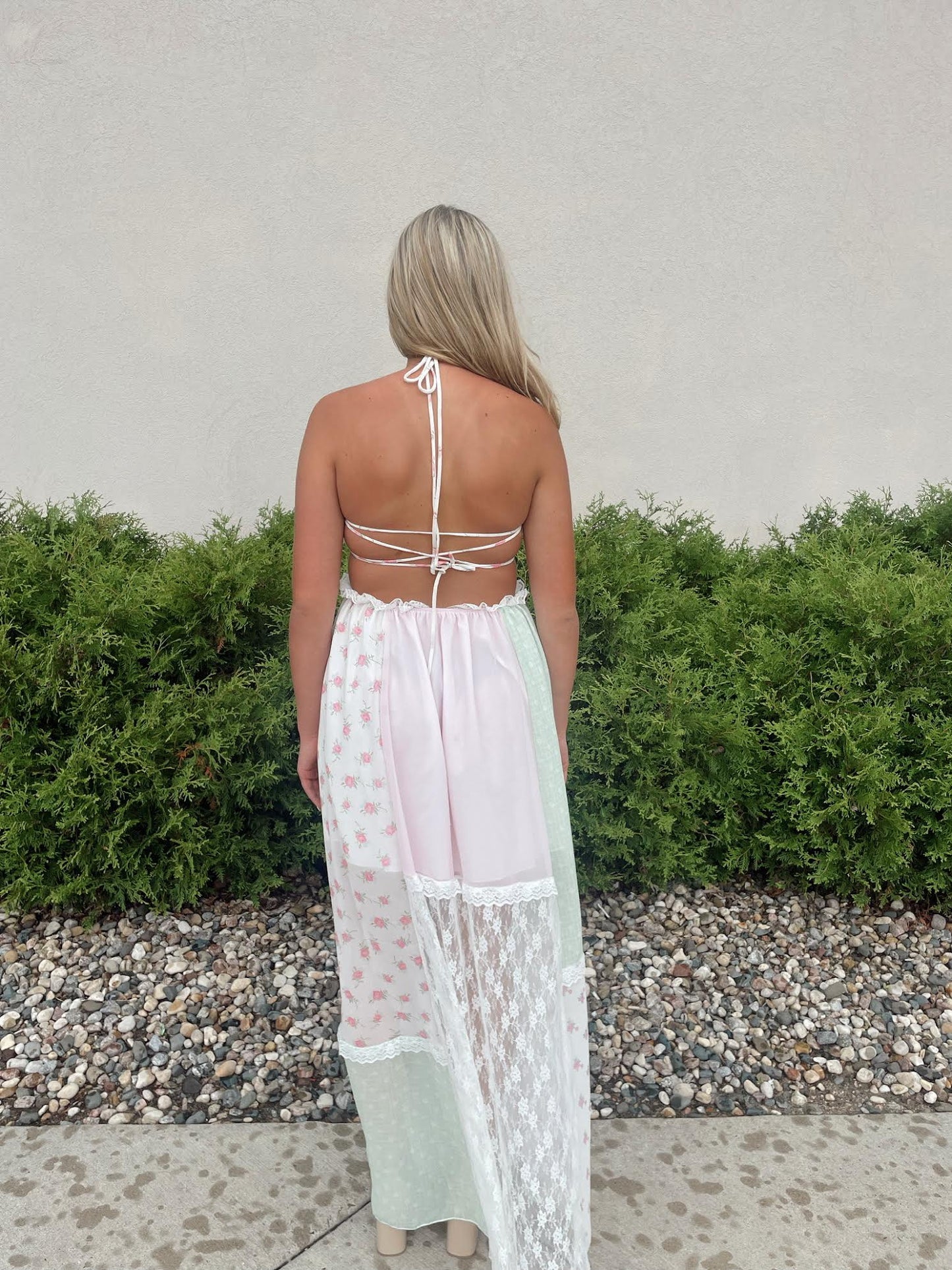 Amiri Patchwork Maxi Dress