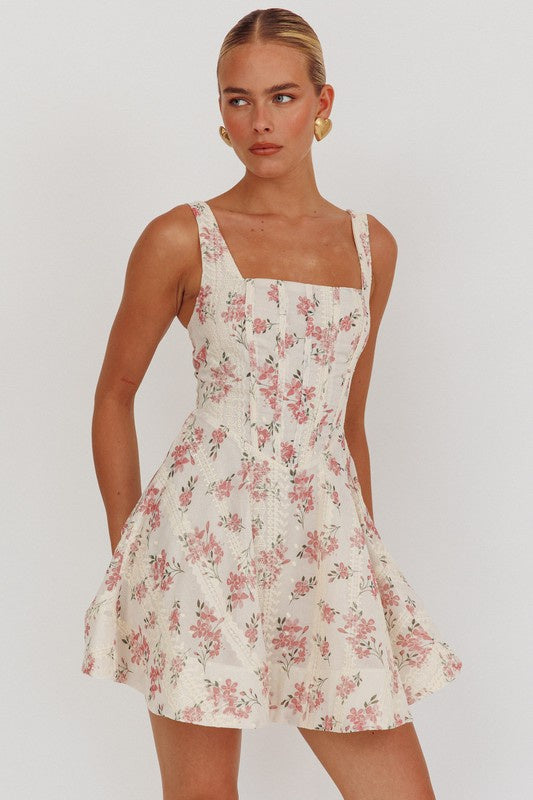 patterned mini dress Fantastic Floral Mini Dress