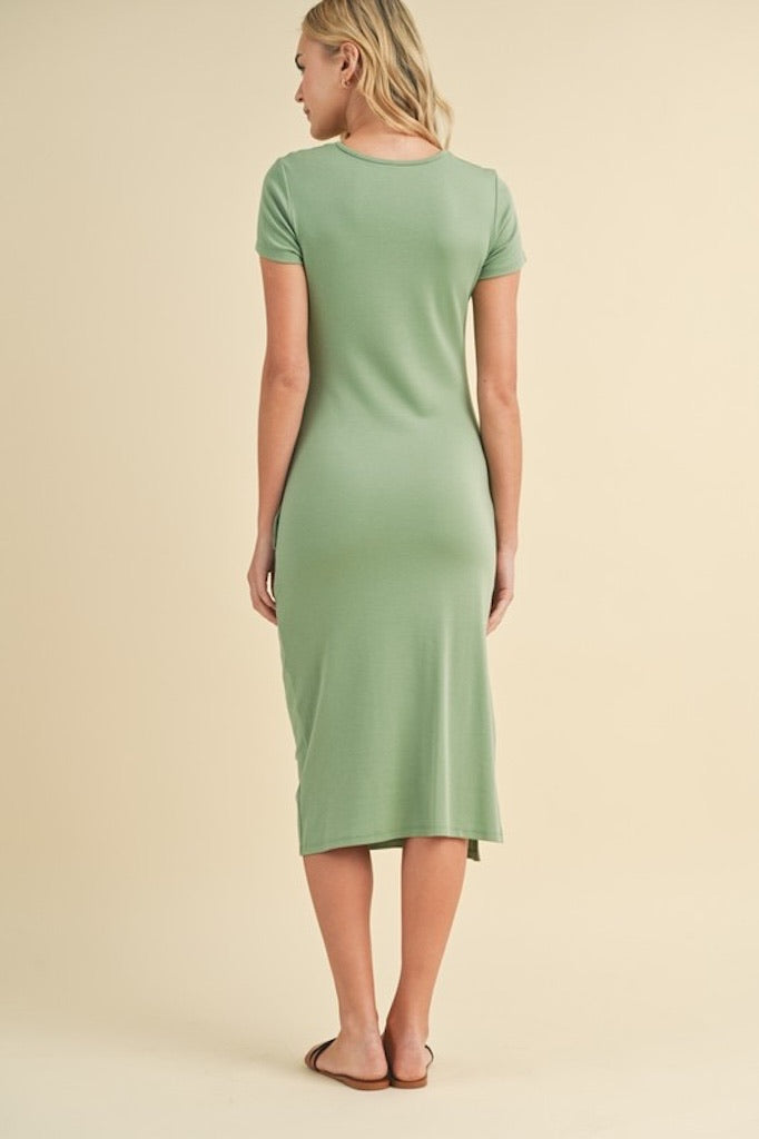 Knot so Basic Midi Dress