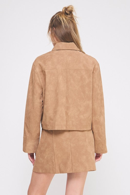 Cameron Faux Leather Jacket