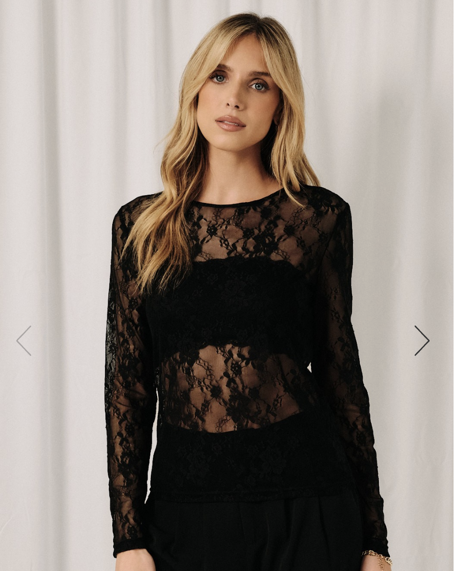 Midnight Lace Top