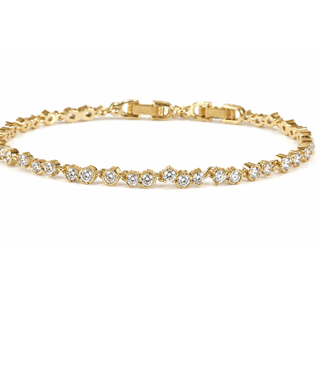 Meredith Cluster Tennis Bracelet