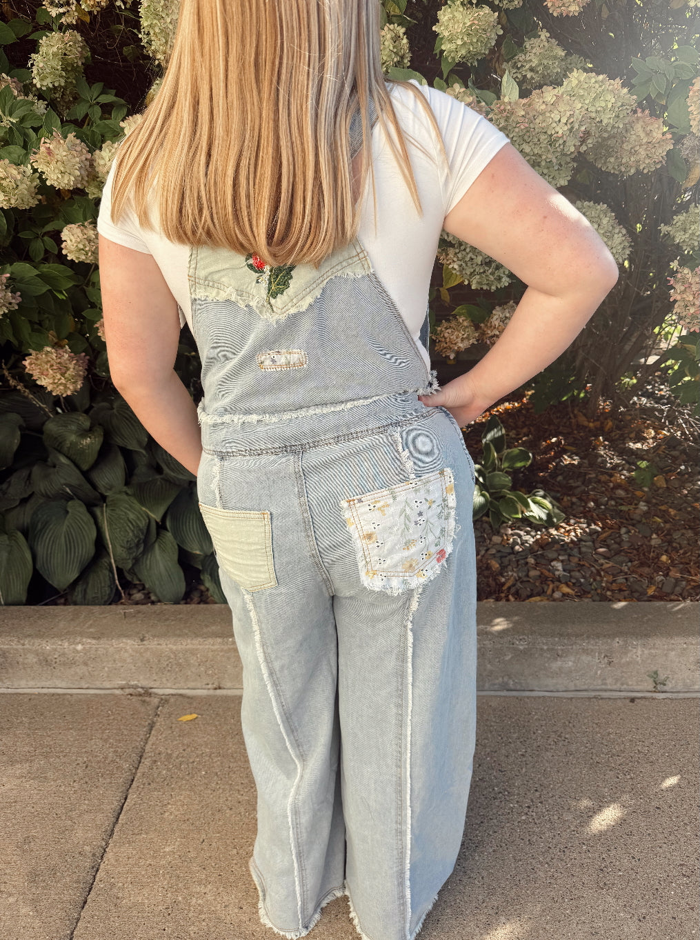 Paige Patchwork Overalls
