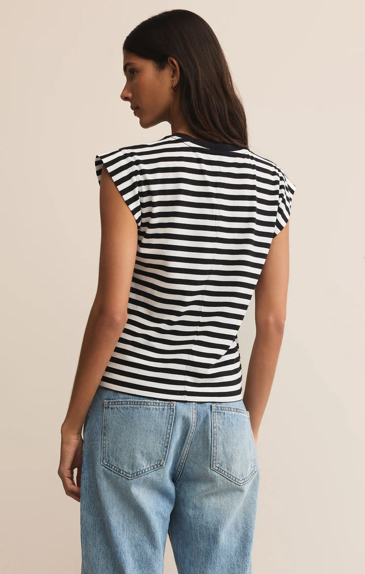 Stripe Camino Top