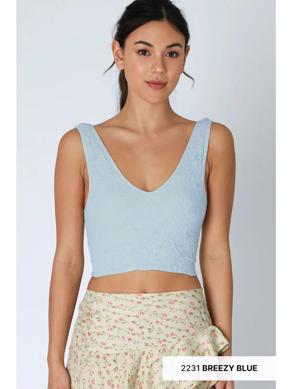 Lacey V-Neck Crop