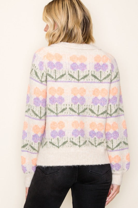 Spring Button Sweater