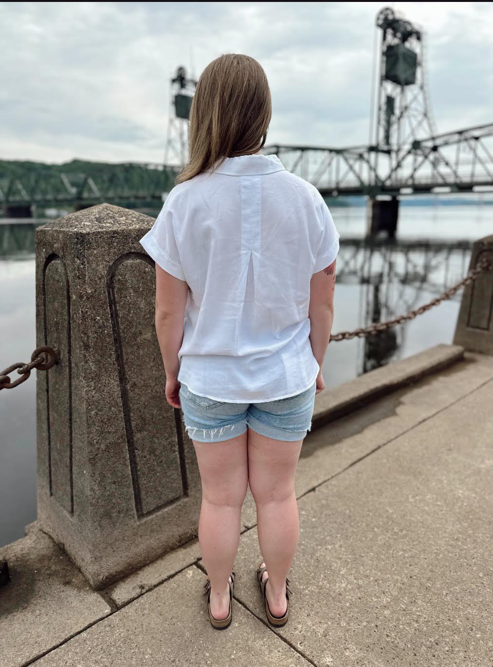 Georgie Button Top