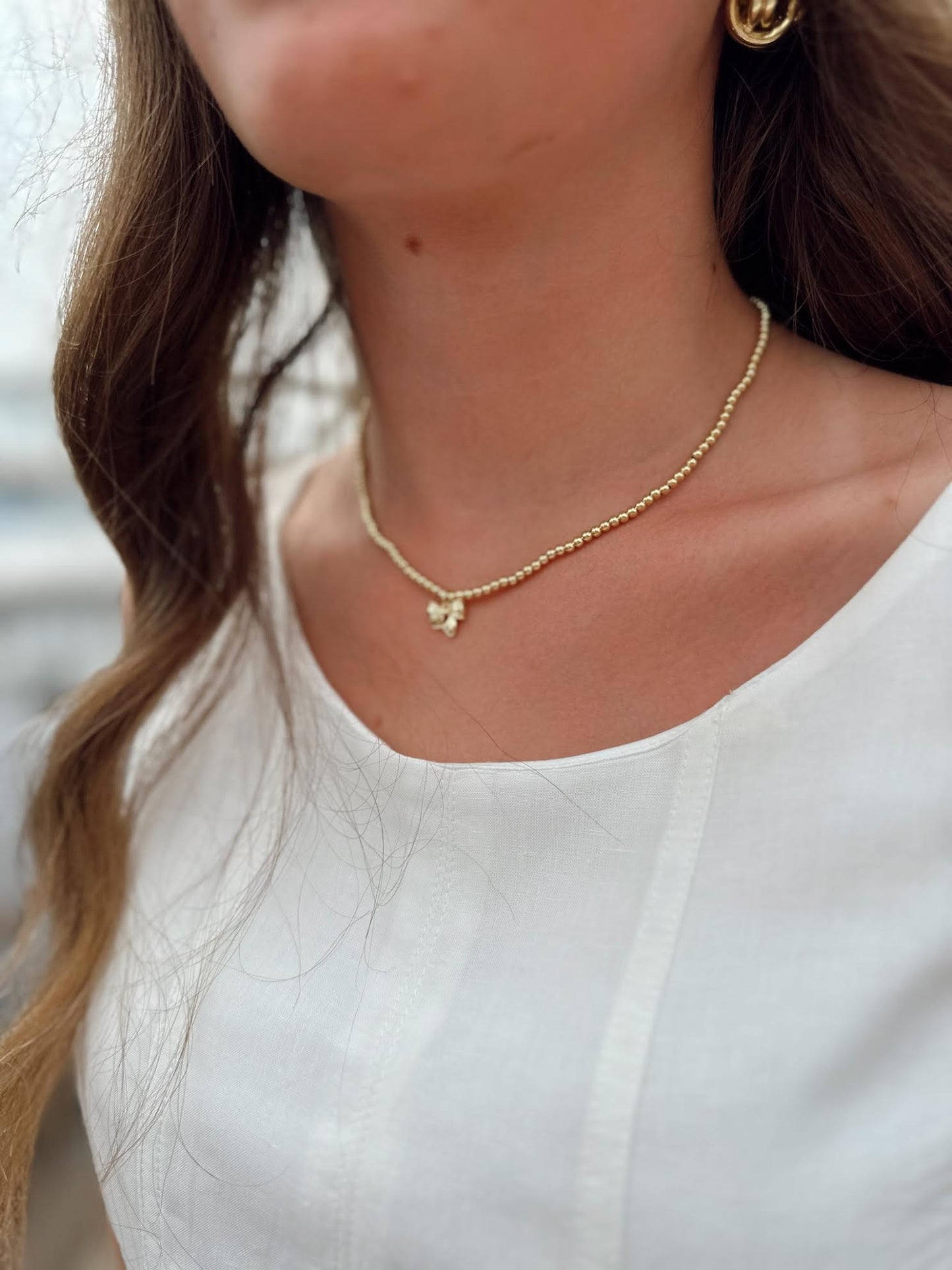 Rosie Bow Necklace