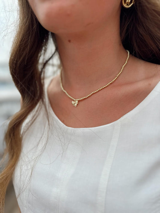 Rosie Bow Necklace