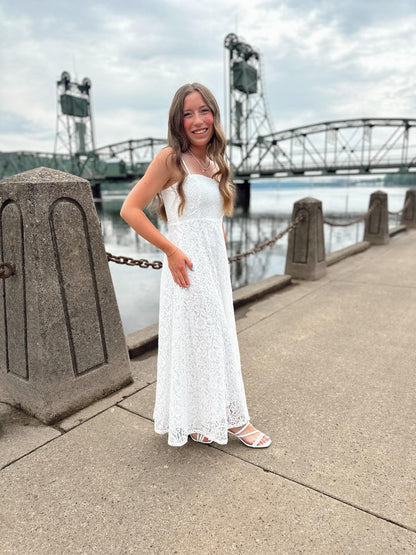 Stephs Lace Midi Dress