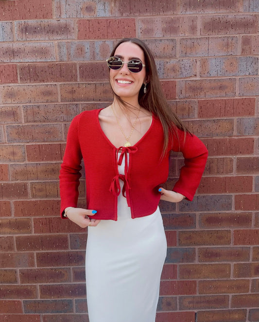 Jaycee Tie Cardigan