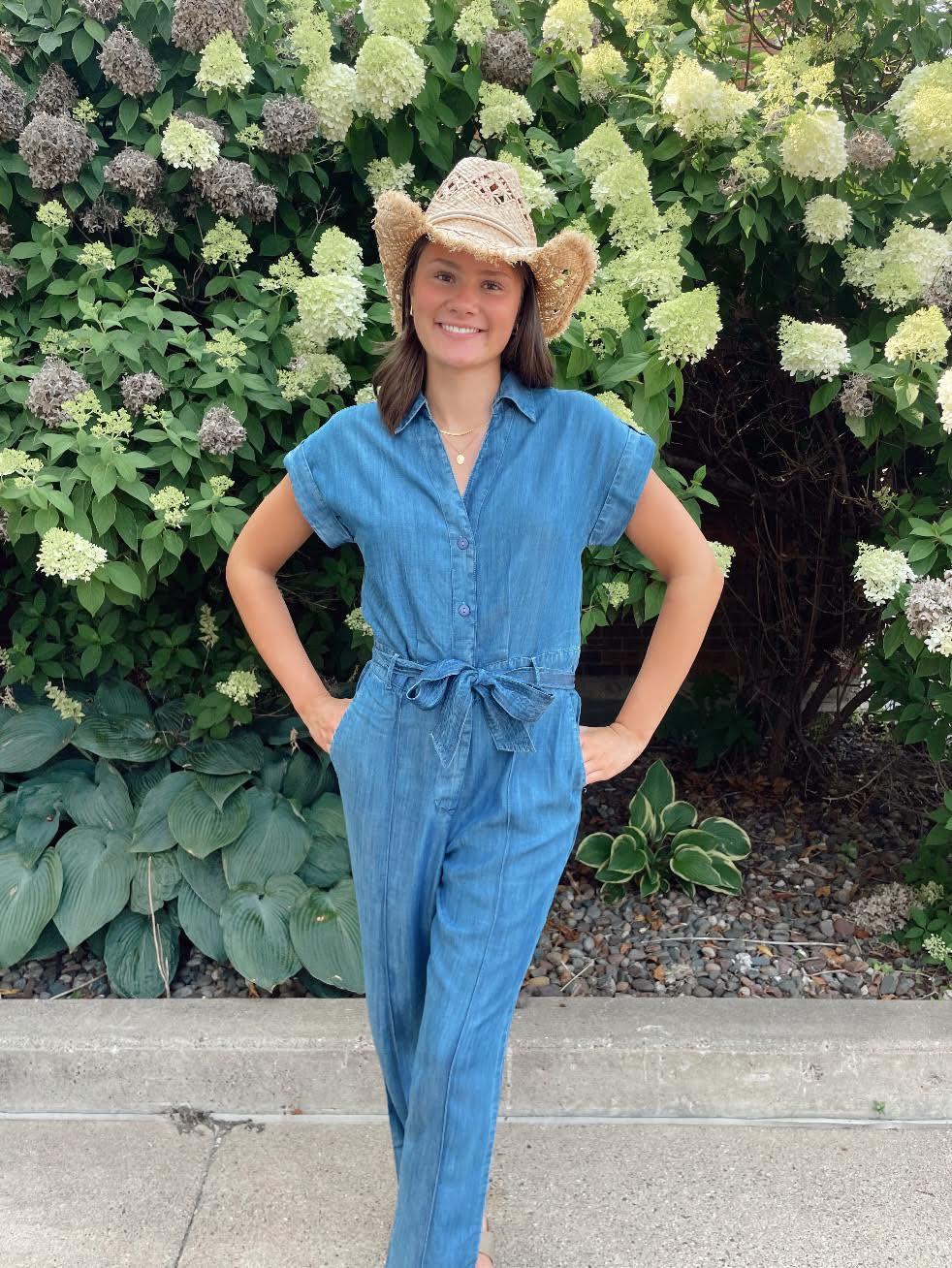 Elise Denim Jumpsuit