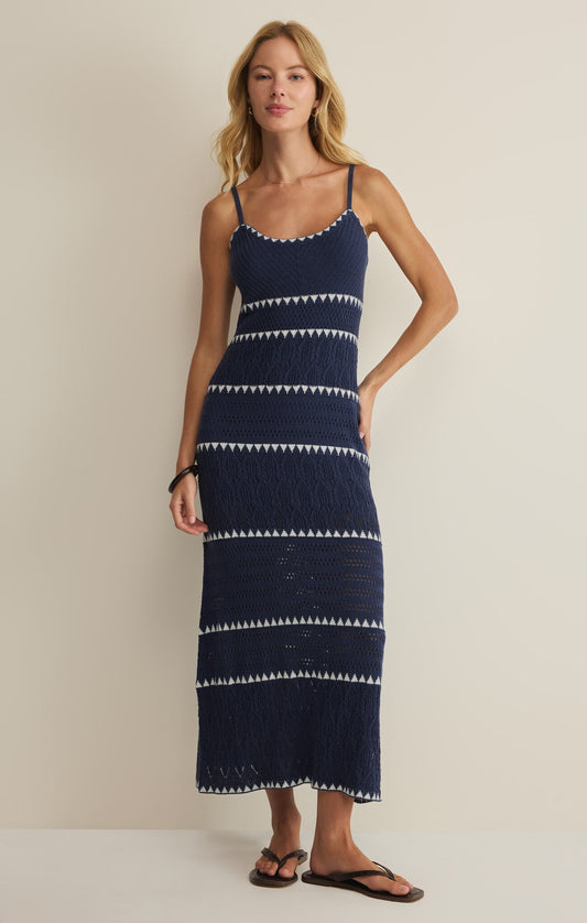 Catamaran Striped Maxi Dress
