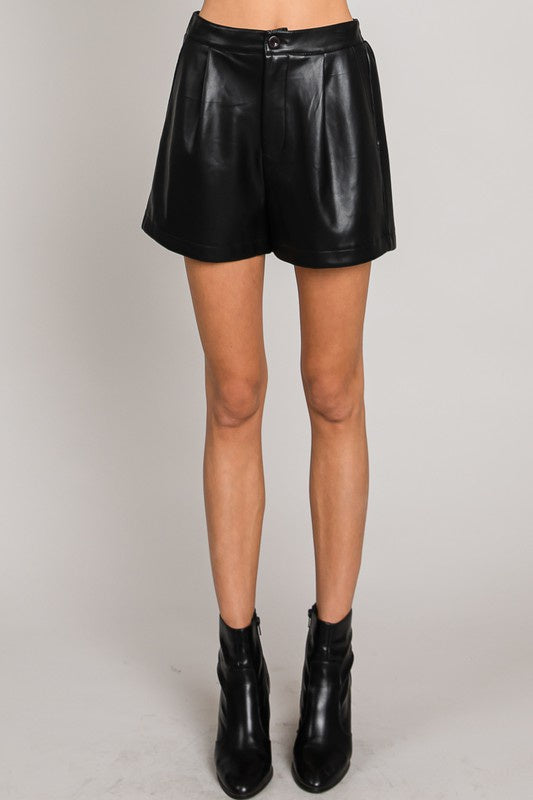 Prince Faux Leather Short