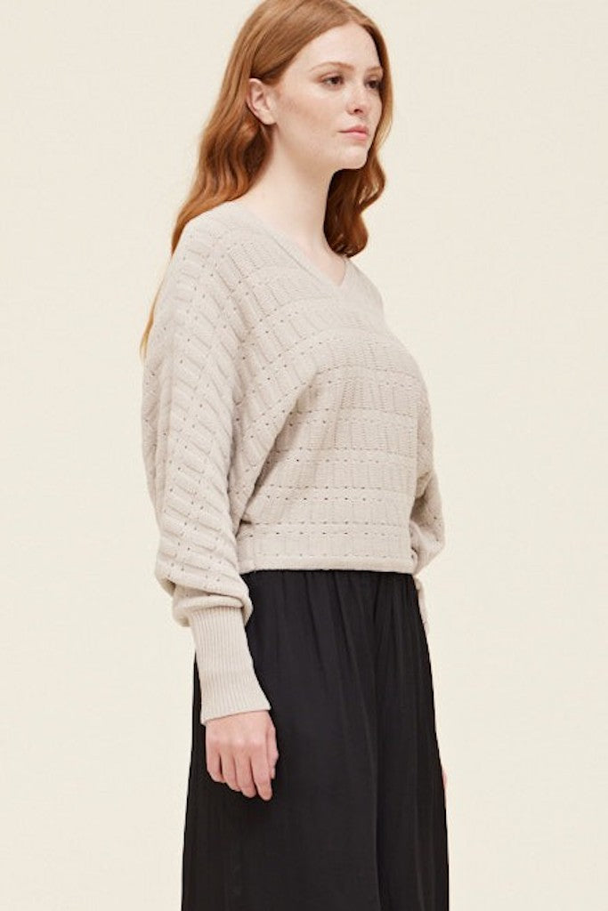 Batwing knit top