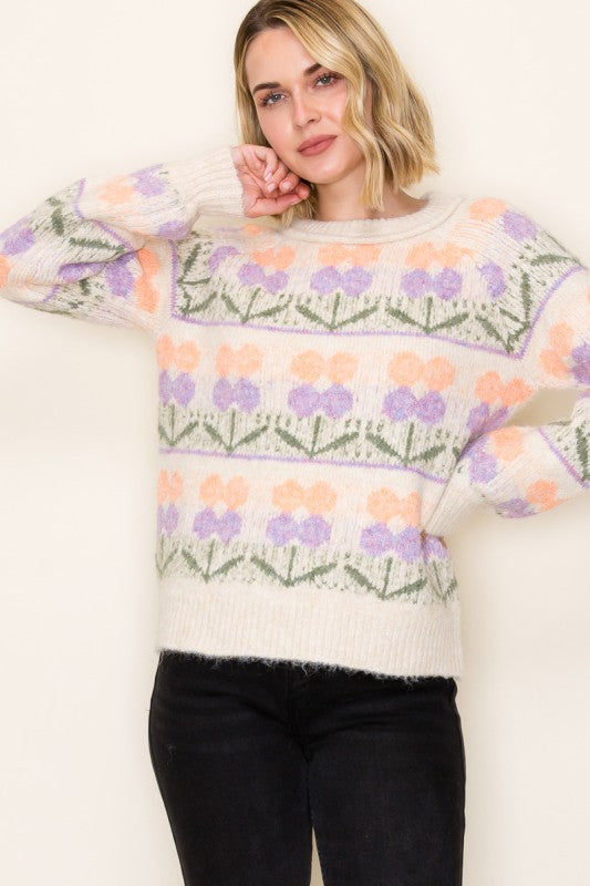 Spring Button Sweater