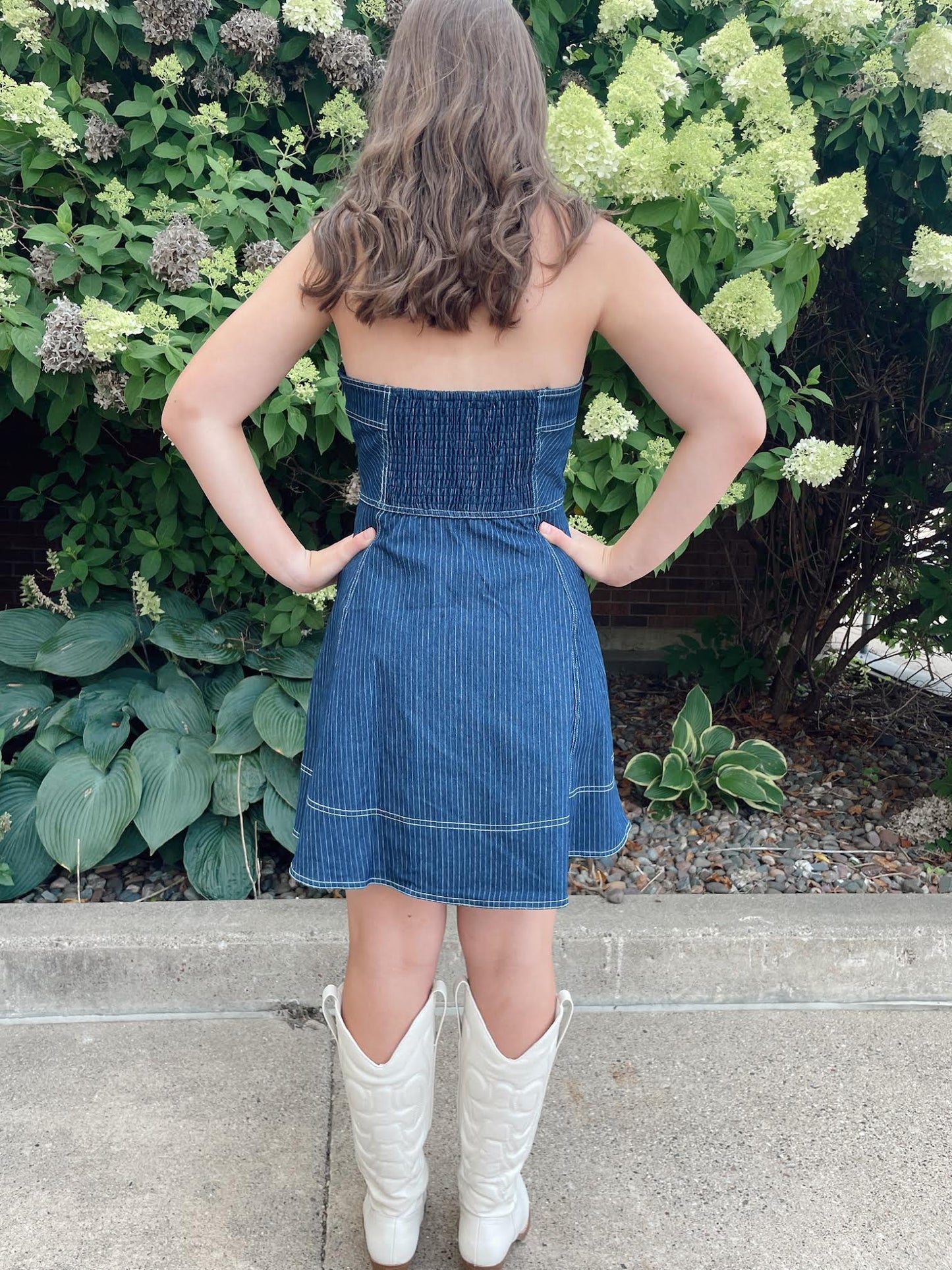 Runway Denim Mini Dress