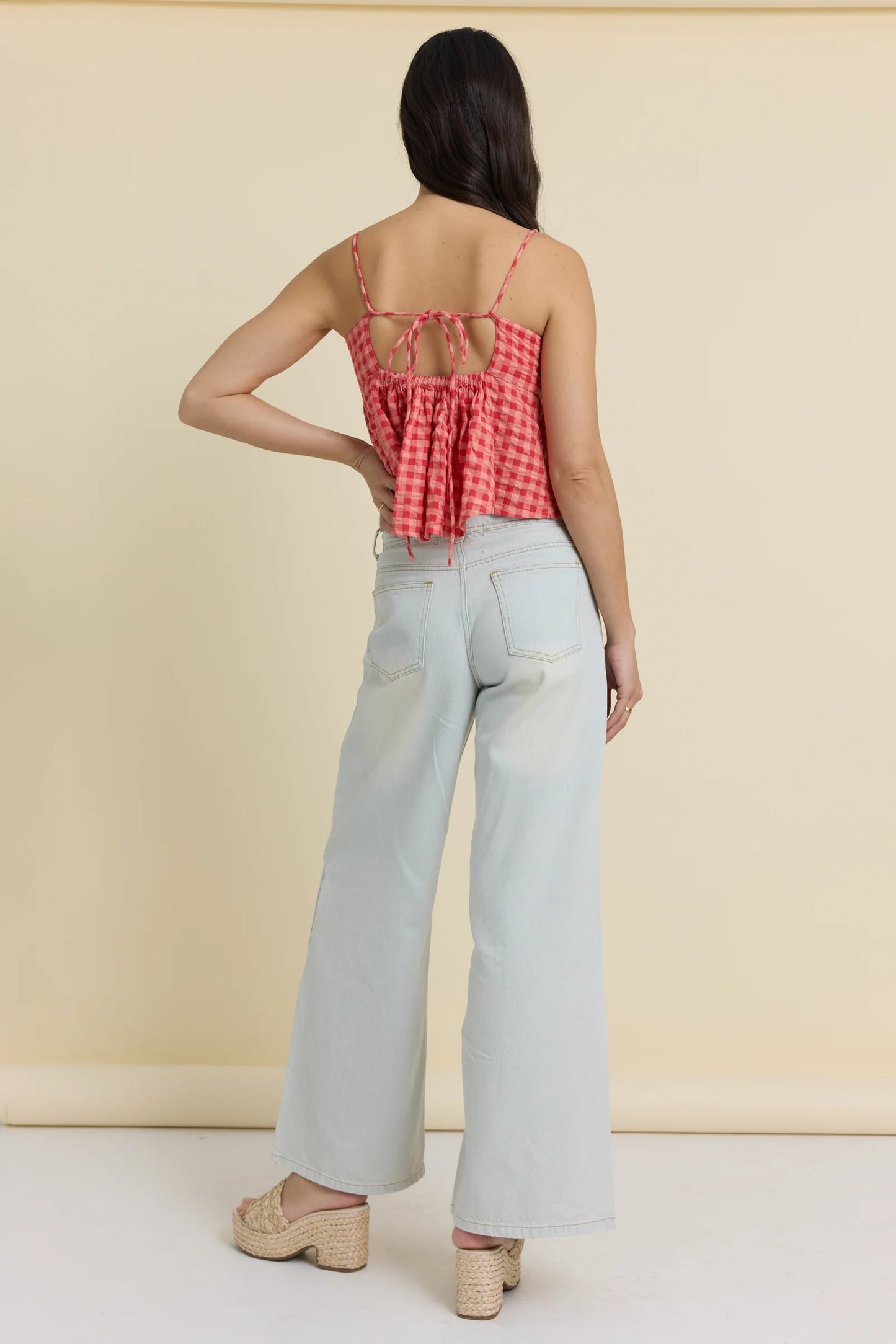 Leah Checkered Tank