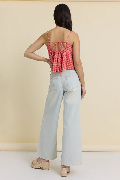 Leah Checkered Tank