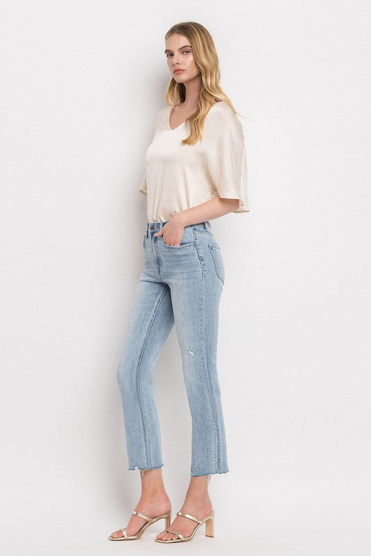 Killian HR Crop Straight Jeans