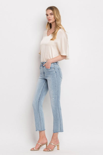 Killian HR Crop Straight Jeans