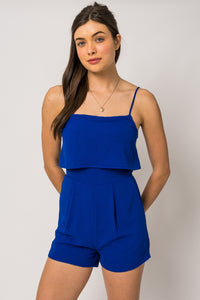 Blue Layered Romper