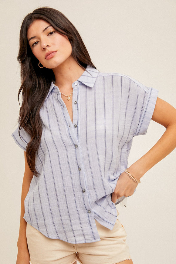 Playa Button Down Top