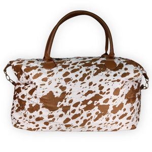 Cowhide Weekender Bag