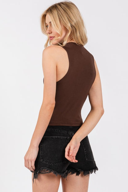 Shirley High Neck Tank