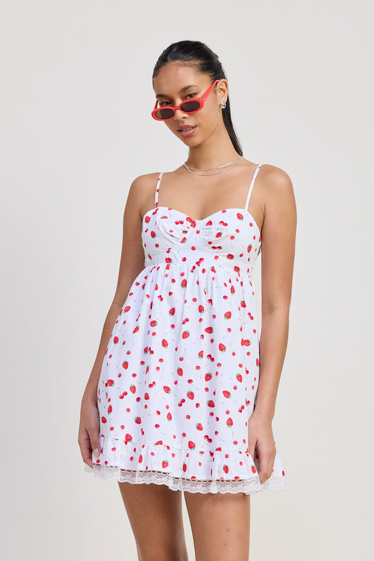 Fruity Mini Dress