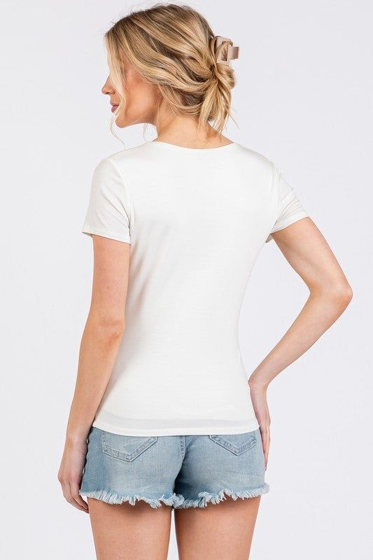 Lee Vneck Top