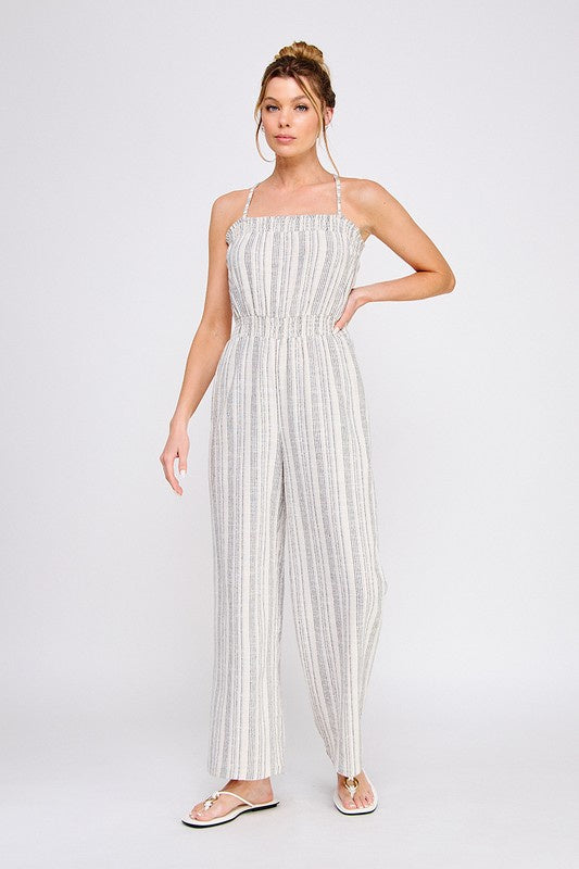 Toni Striped Jumpsuit