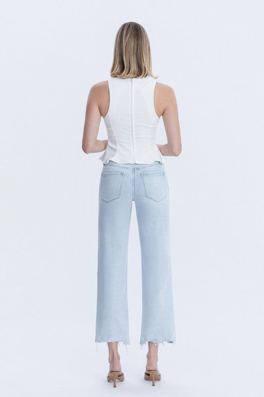 Lena High Rise Slim Wide