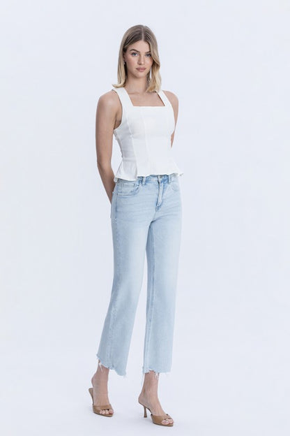 Lena High Rise Slim Wide