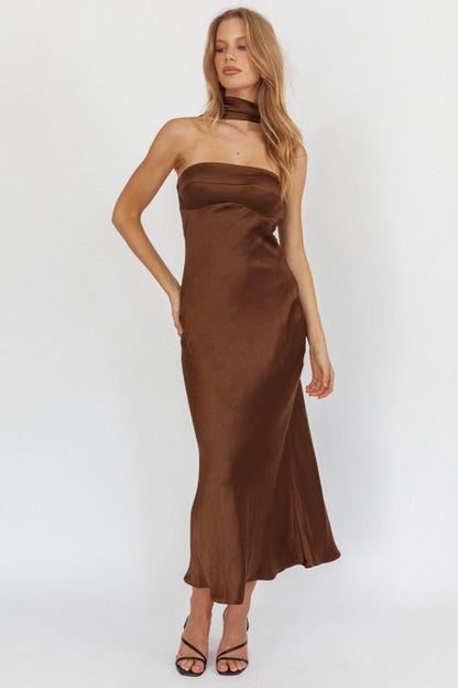 Halston Halter Maxi