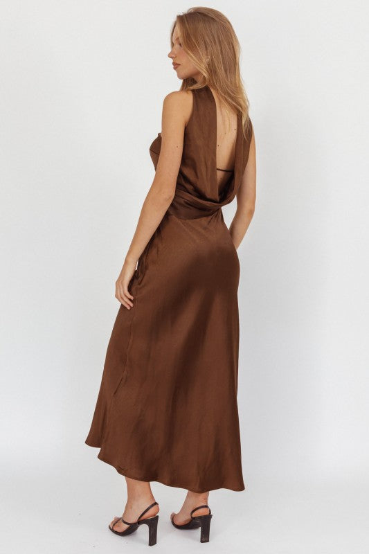 Halston Halter Maxi