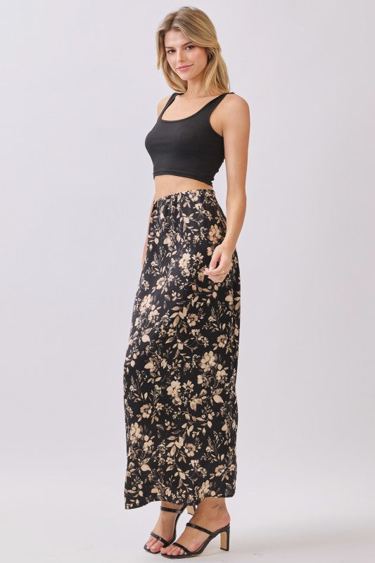 Sabrina Satin Maxi Skirt