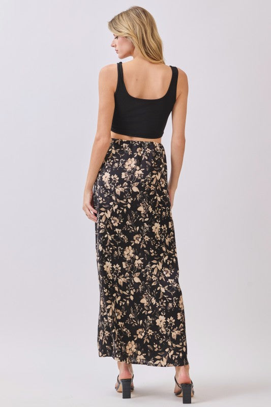 Sabrina Satin Maxi Skirt