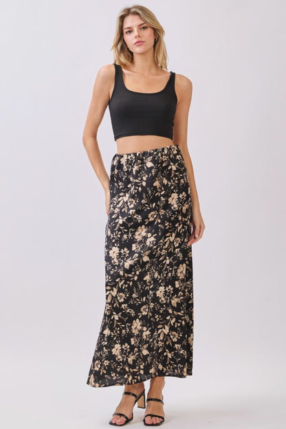 Sabrina Satin Maxi Skirt