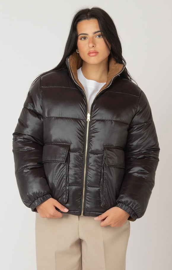 Back to Black Puffer Jacket