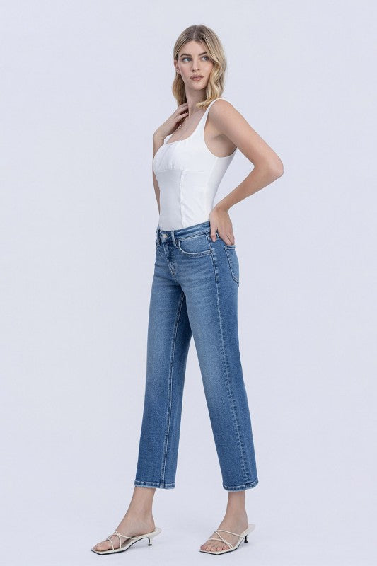 Kinder MR Ankle Straight Denim