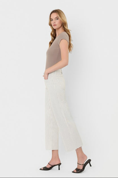 Samantha HR Crop Wide Jeans