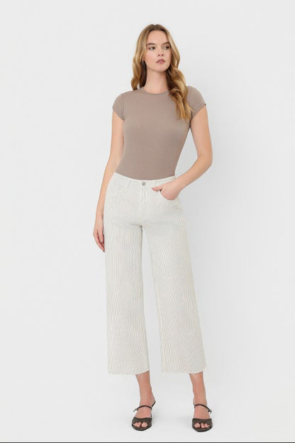 Samantha HR Crop Wide Jeans