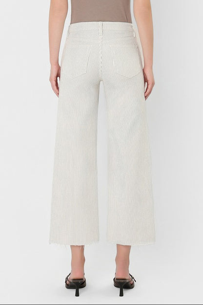 Samantha HR Crop Wide Jeans