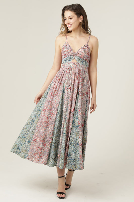Noelle Patchwork Maxi Dress