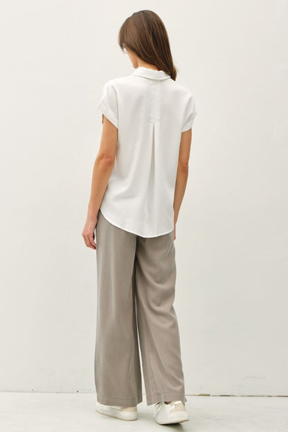 Georgie Button Top