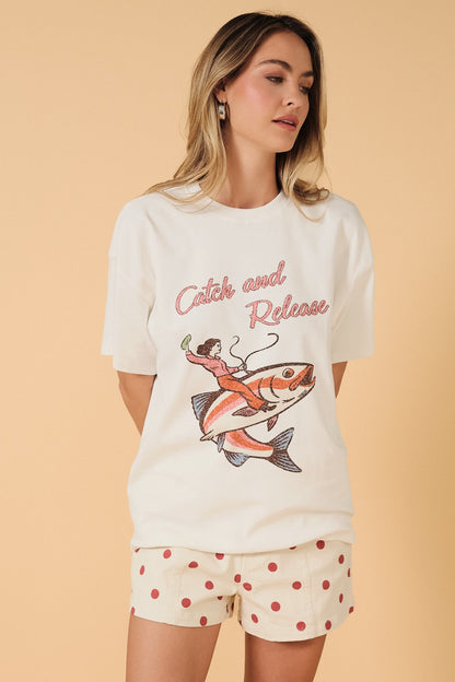 Here Fishy Graphic Tee